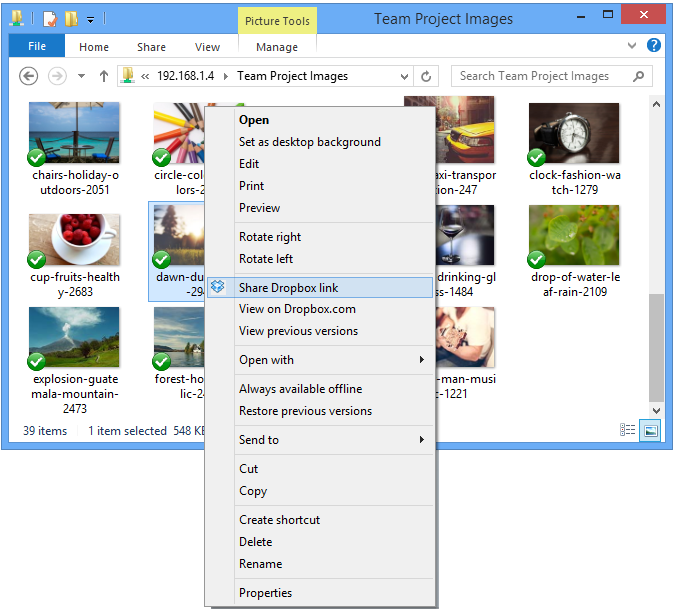All Dropbox desktop client features